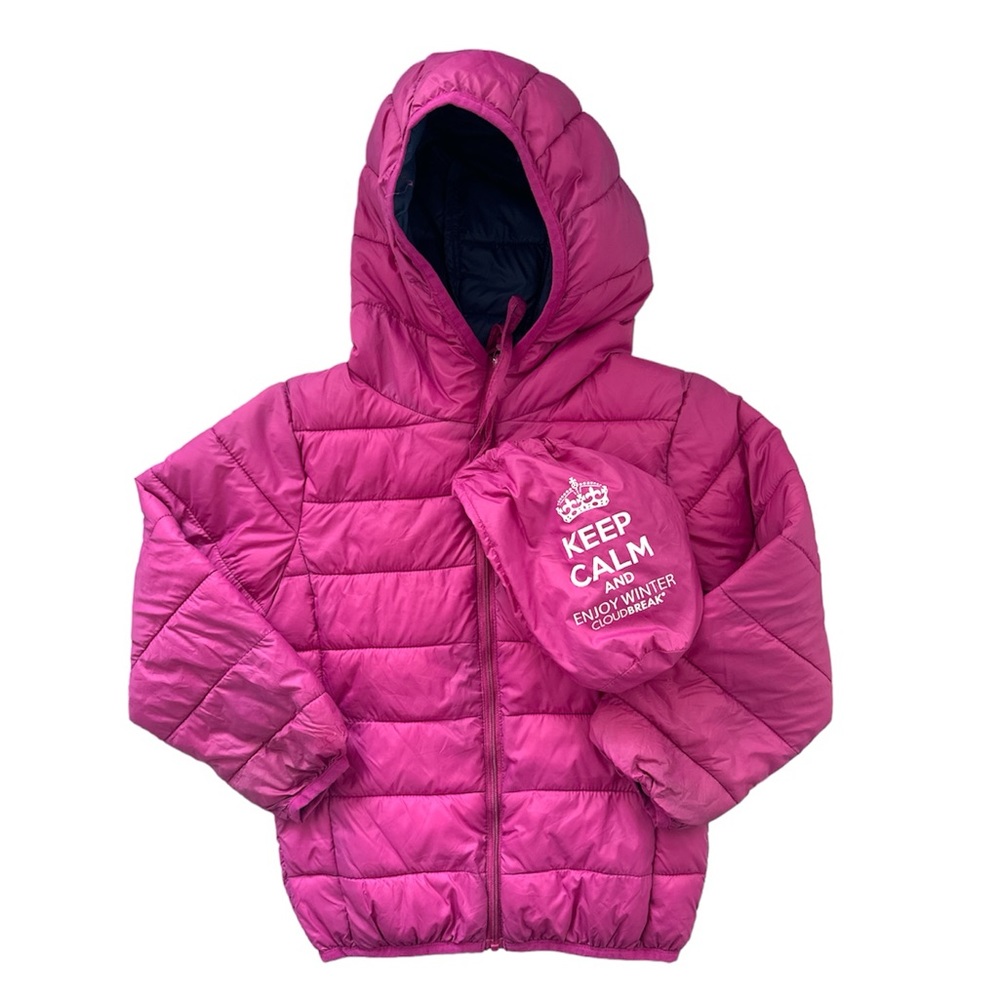 Cloud Break Pink Puffer Jacket Size 3